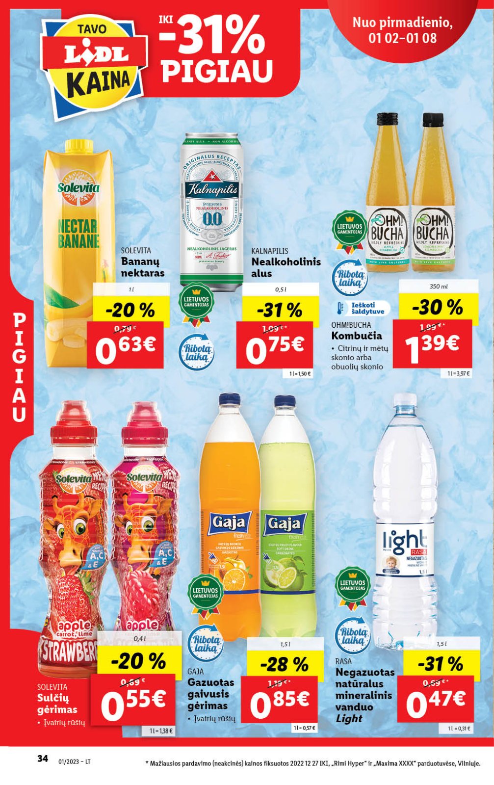 Lidl 'MAISTO PREKIŲ PASIŪLYMAI' 34 puslapis