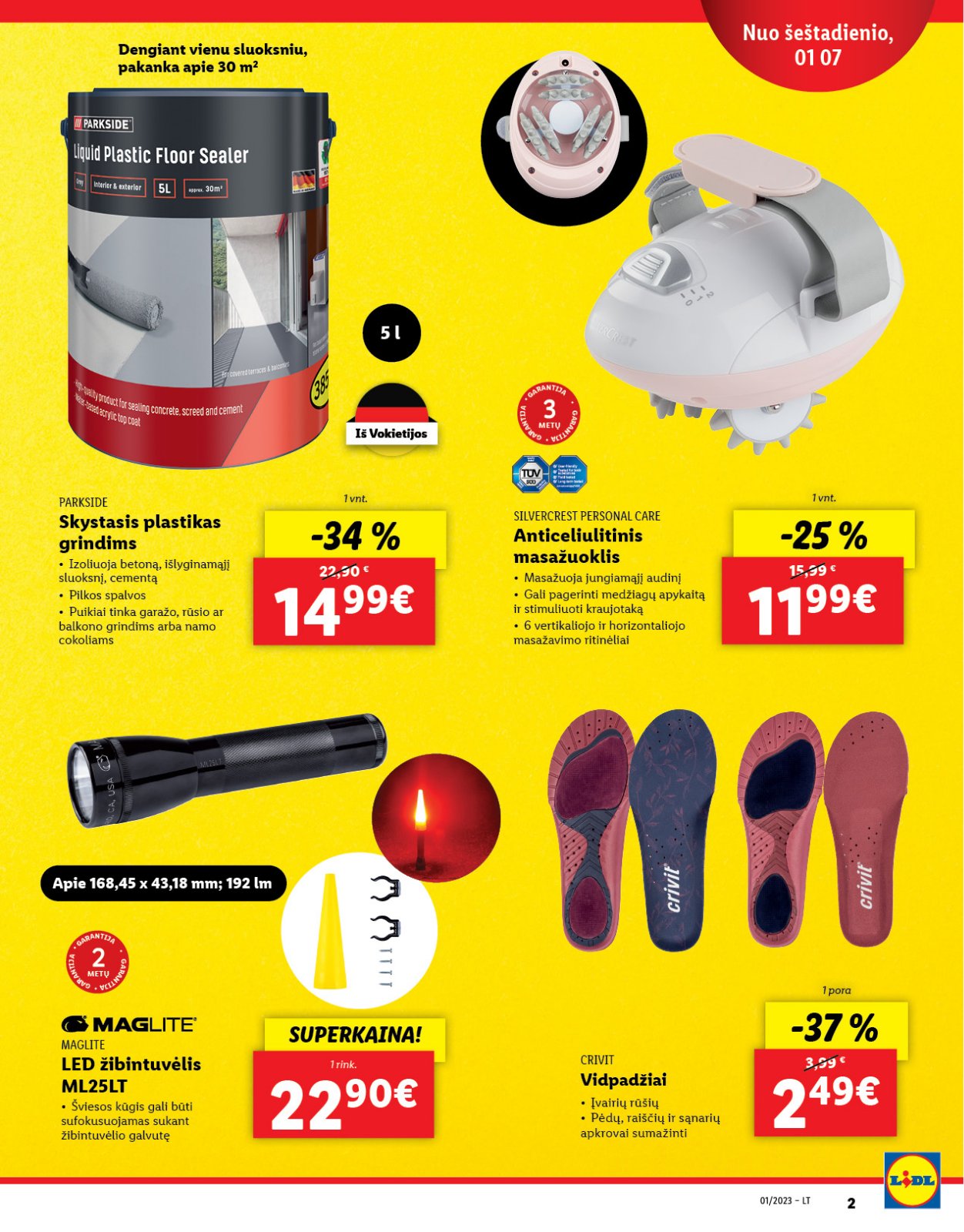 Lidl 'Ne maisto prekių pasiūlymai' 2 puslapis