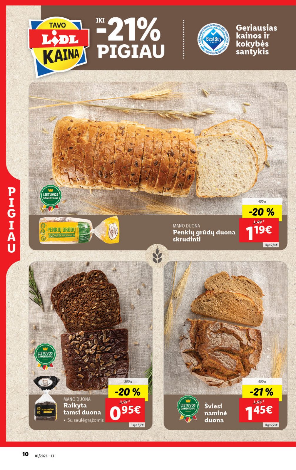 Lidl 'MAISTO PREKIŲ PASIŪLYMAI' 10 puslapis