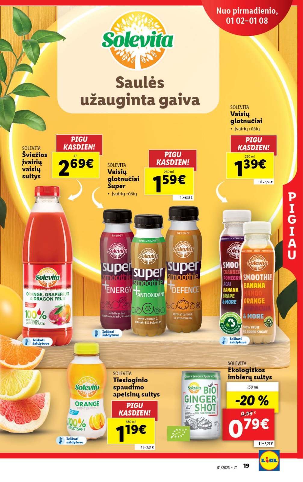Lidl 'MAISTO PREKIŲ PASIŪLYMAI' 19 puslapis