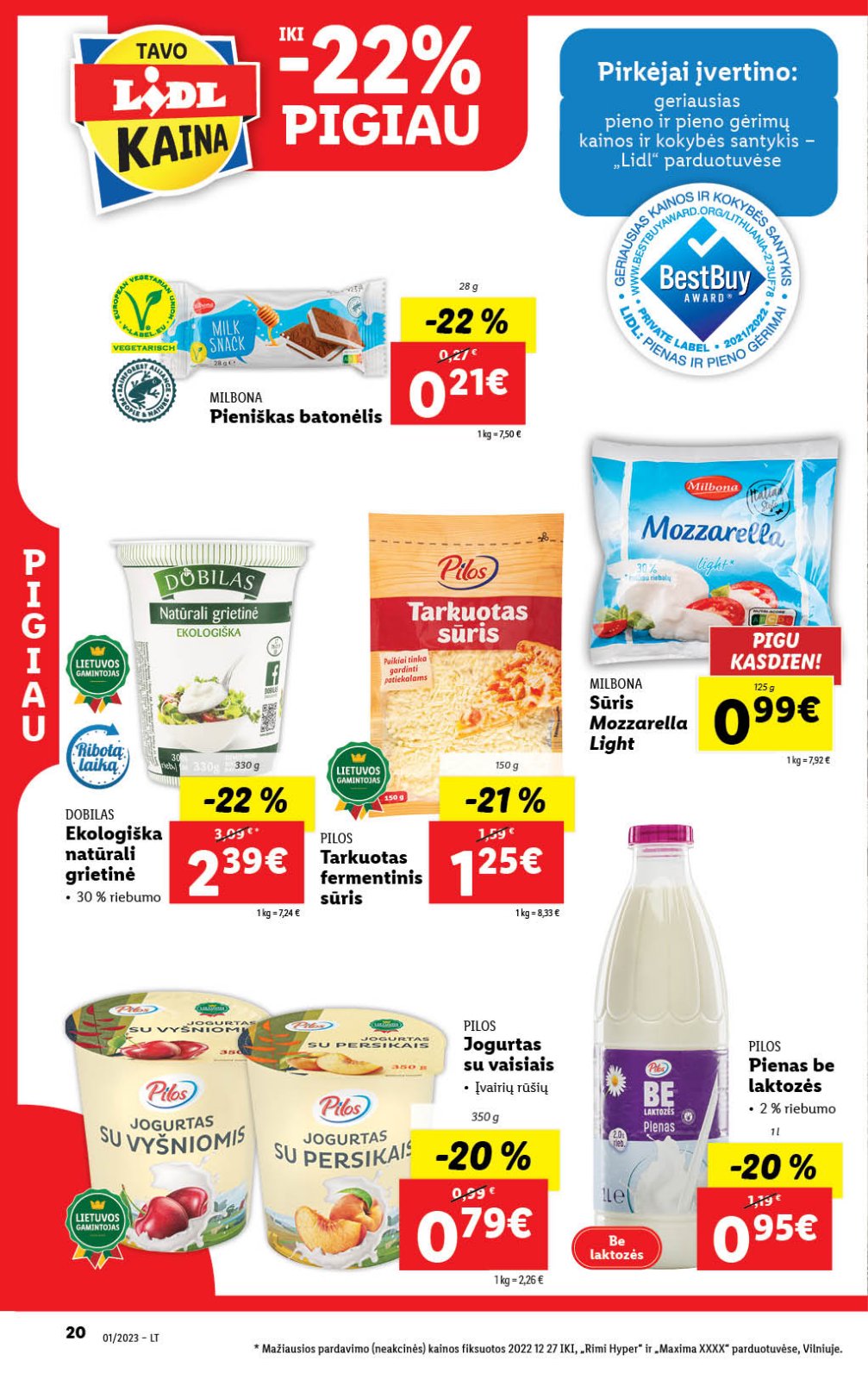 Lidl 'MAISTO PREKIŲ PASIŪLYMAI' 20 puslapis