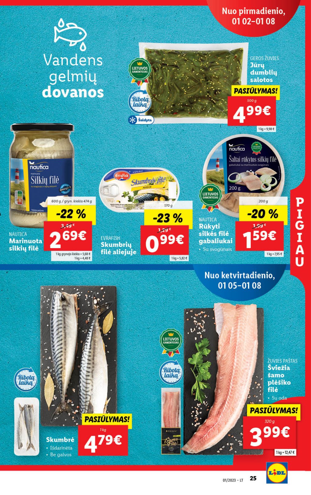 Lidl 'MAISTO PREKIŲ PASIŪLYMAI' 25 puslapis