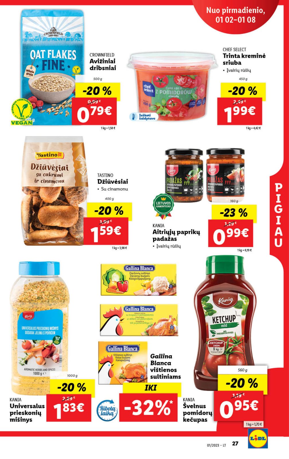 Lidl 'MAISTO PREKIŲ PASIŪLYMAI' 27 puslapis