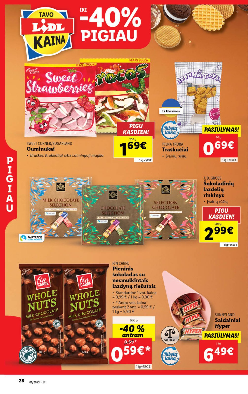 Lidl 'MAISTO PREKIŲ PASIŪLYMAI' 28 puslapis