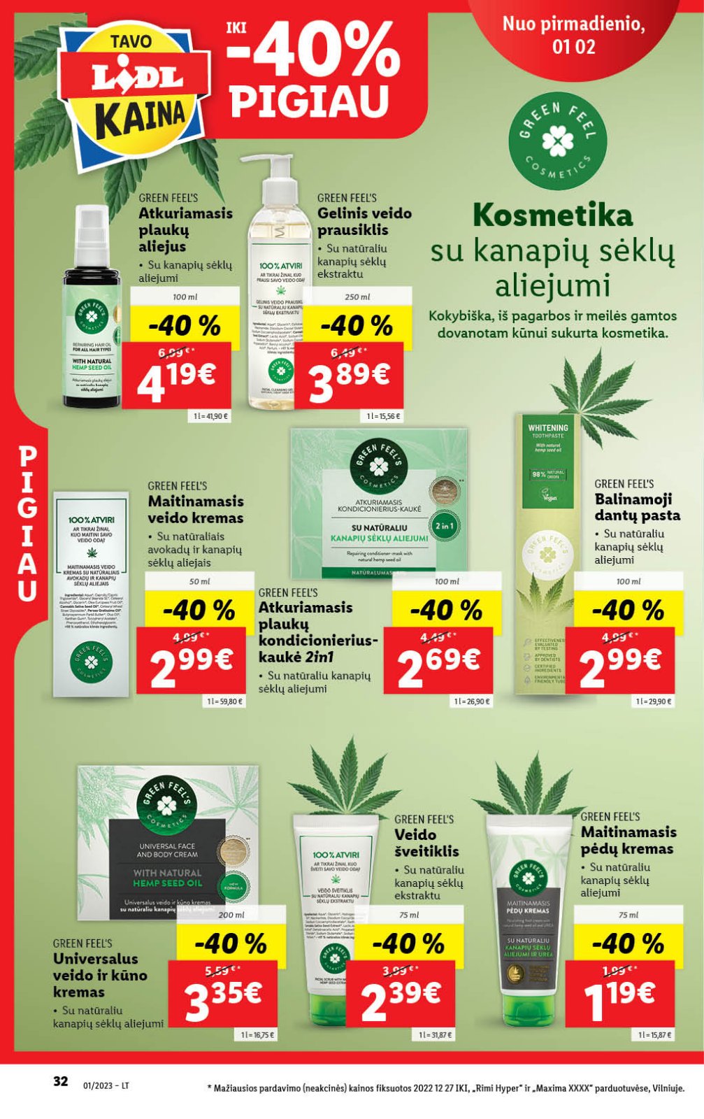 Lidl 'MAISTO PREKIŲ PASIŪLYMAI' 32 puslapis