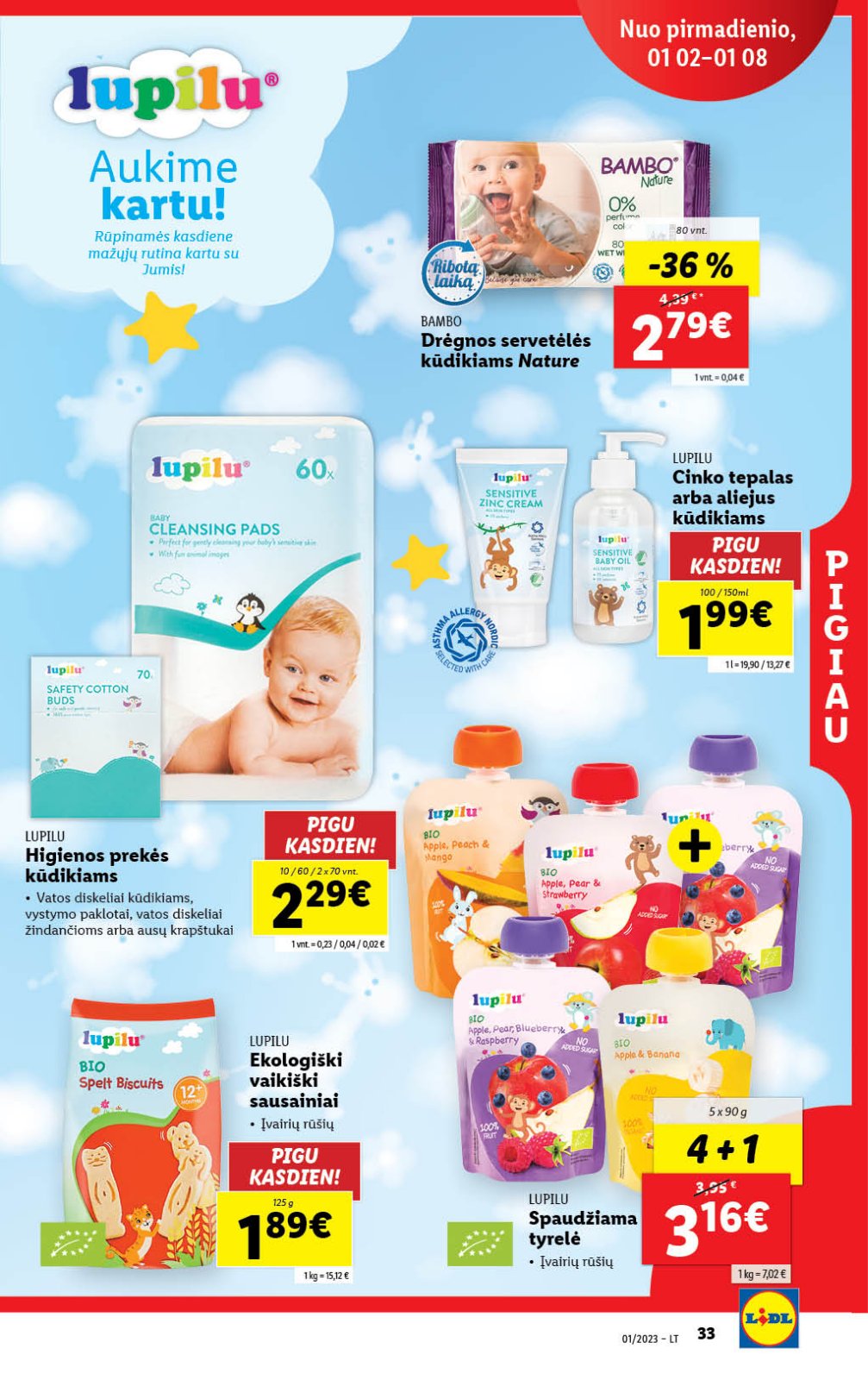 Lidl 'MAISTO PREKIŲ PASIŪLYMAI' 33 puslapis