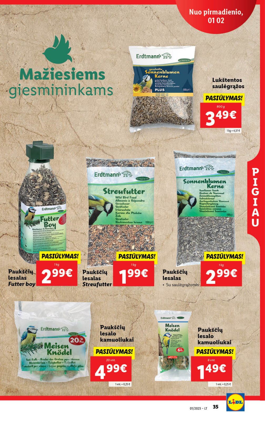 Lidl 'MAISTO PREKIŲ PASIŪLYMAI' 35 puslapis