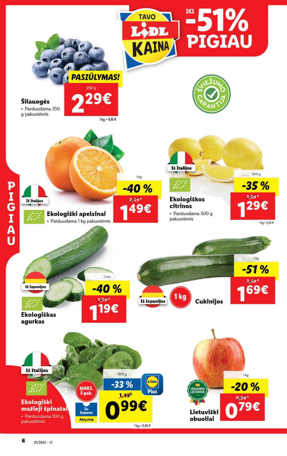 Lidl 'MAISTO PREKIŲ PASIŪLYMAI' 6 puslapis