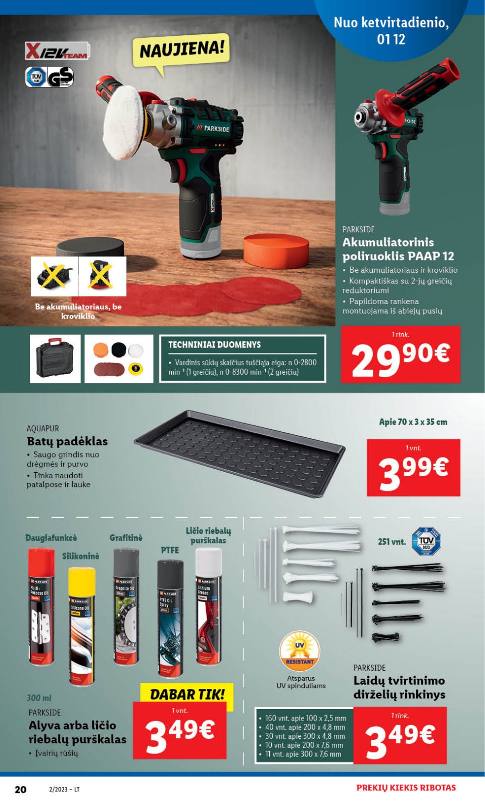 Lidl 'NE MAISTO PREKIŲ PASIŪLYMAI' 20 puslapis