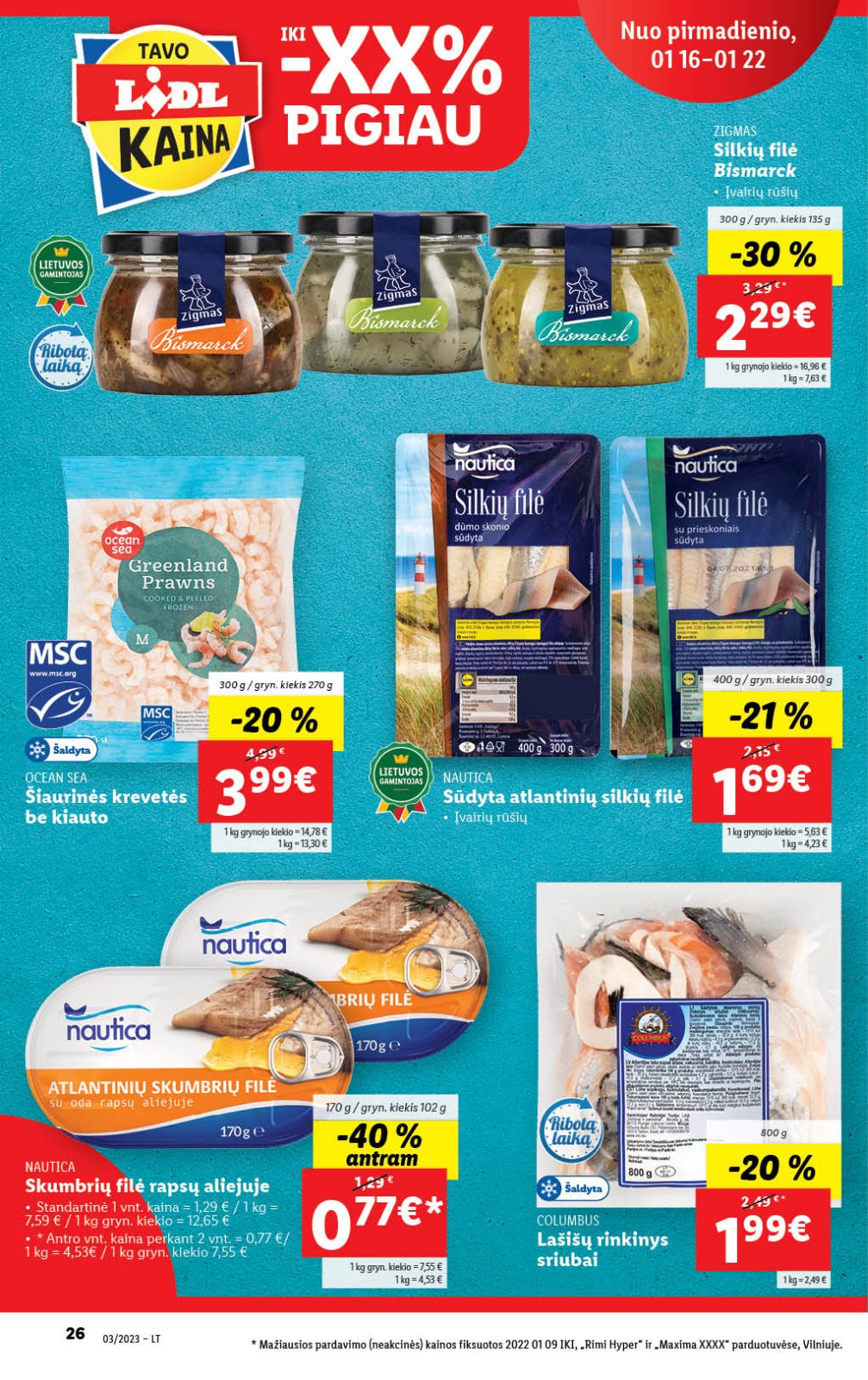 Lidl 'MAISTO PREKIŲ PASIŪLYMAI' 26 puslapis