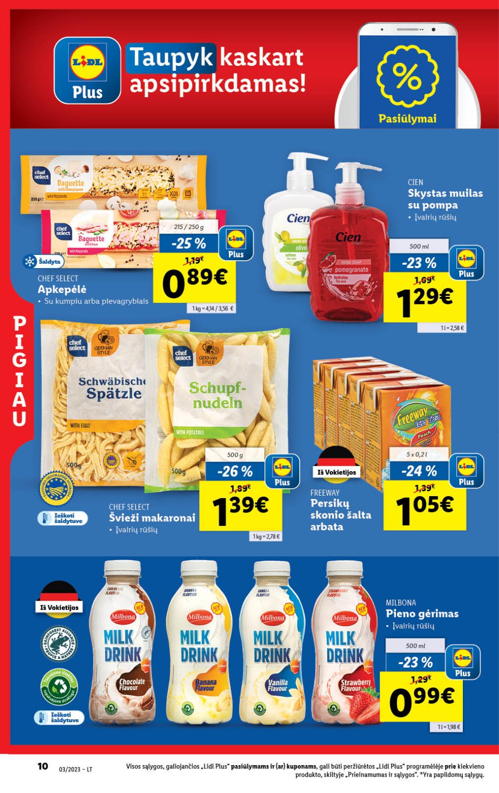 Lidl 'MAISTO PREKIŲ PASIŪLYMAI' 10 puslapis