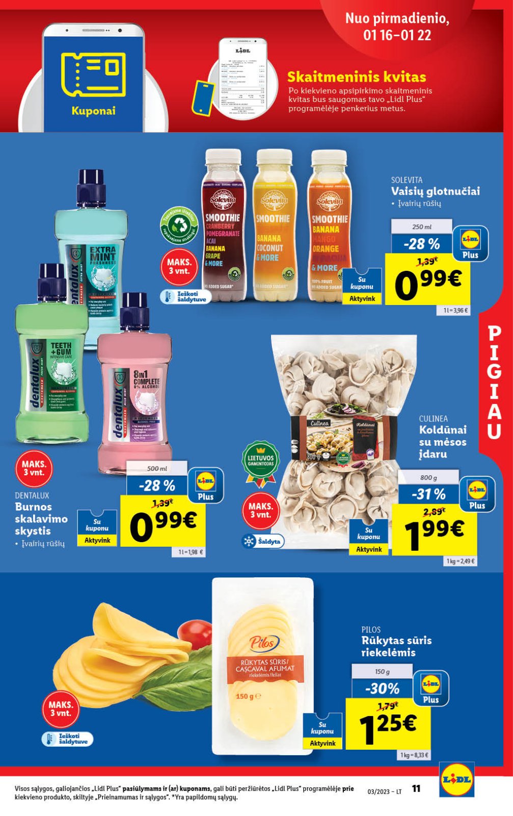 Lidl 'MAISTO PREKIŲ PASIŪLYMAI' 11 puslapis
