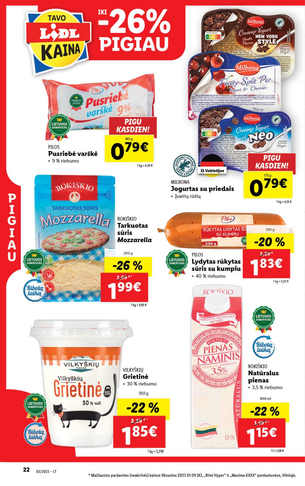 Lidl 'MAISTO PREKIŲ PASIŪLYMAI' 22 puslapis