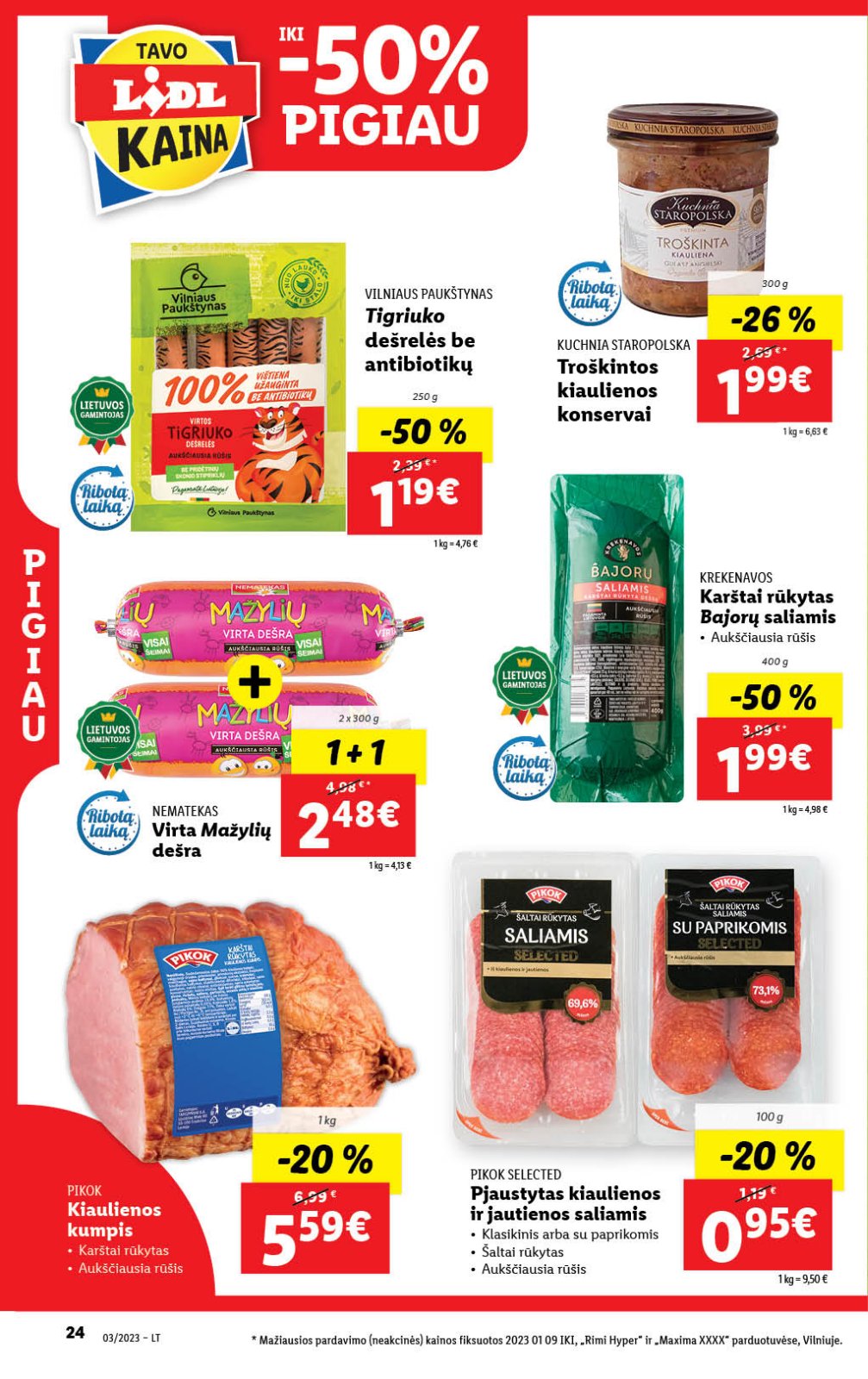 Lidl 'MAISTO PREKIŲ PASIŪLYMAI' 24 puslapis