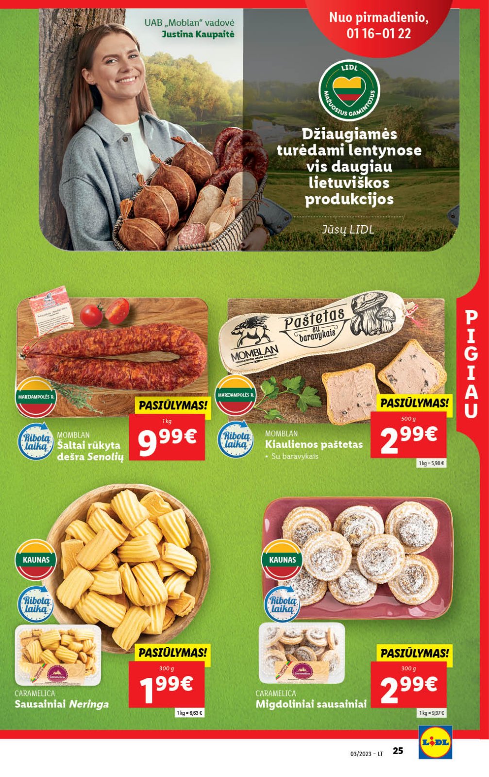 Lidl 'MAISTO PREKIŲ PASIŪLYMAI' 25 puslapis