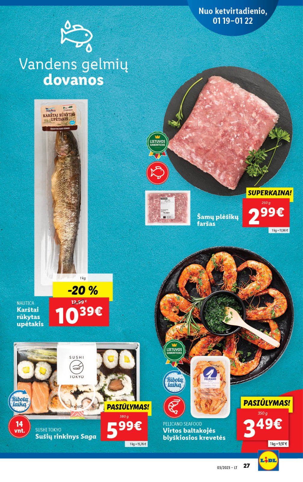 Lidl 'MAISTO PREKIŲ PASIŪLYMAI' 27 puslapis