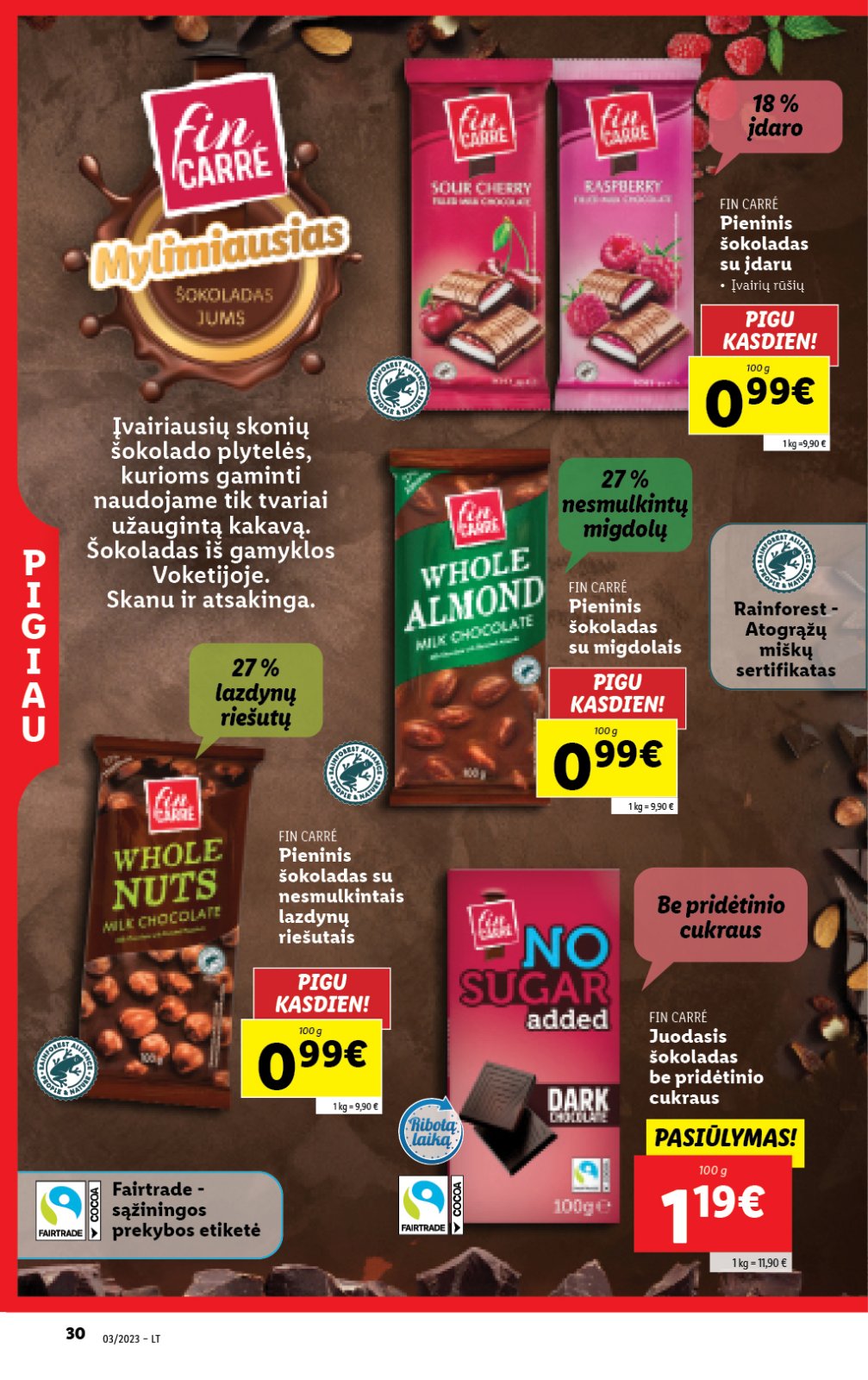 Lidl 'MAISTO PREKIŲ PASIŪLYMAI' 30 puslapis