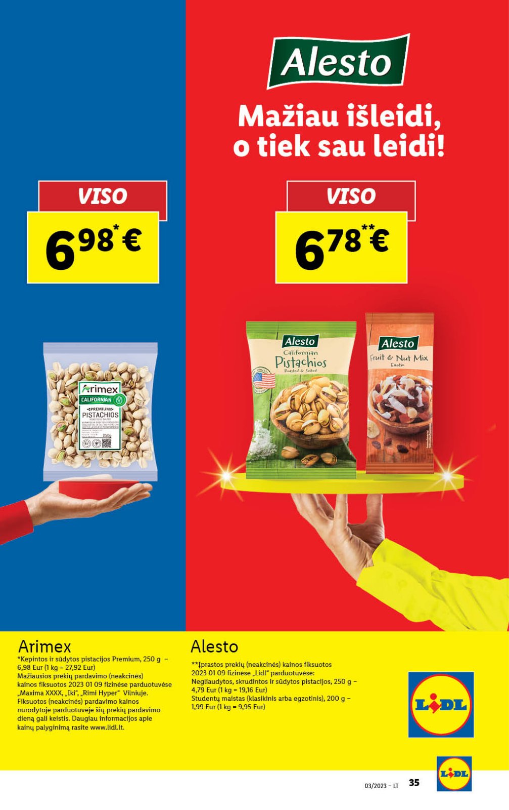 Lidl 'MAISTO PREKIŲ PASIŪLYMAI' 35 puslapis
