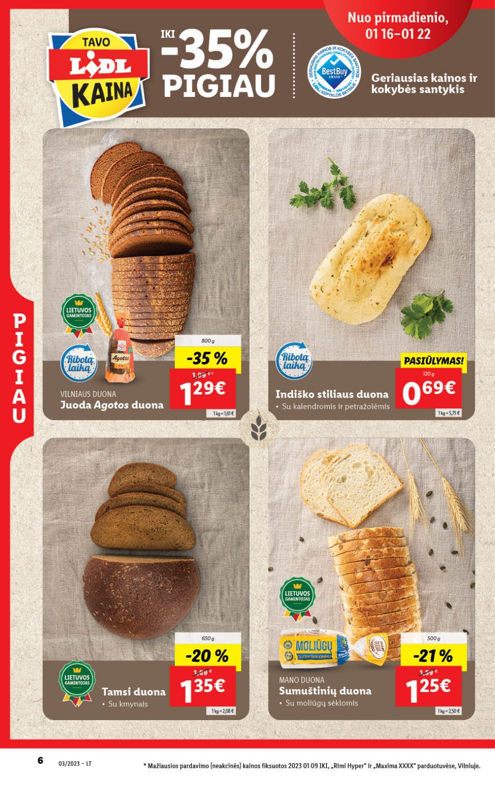 Lidl 'MAISTO PREKIŲ PASIŪLYMAI' 6 puslapis