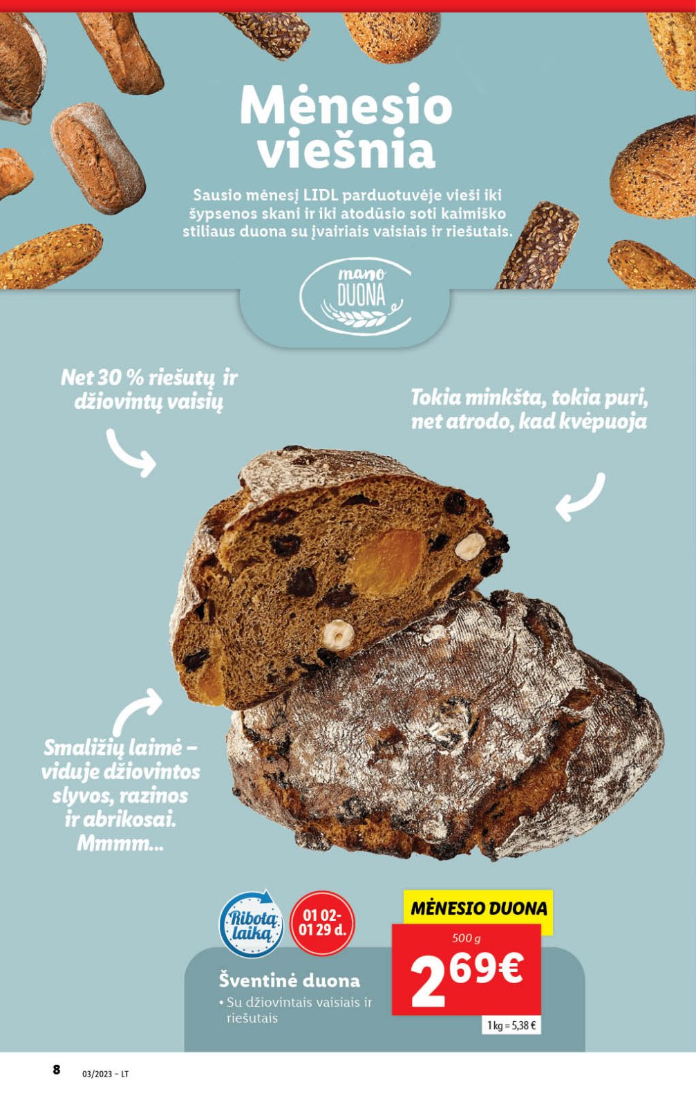 Lidl 'MAISTO PREKIŲ PASIŪLYMAI' 8 puslapis