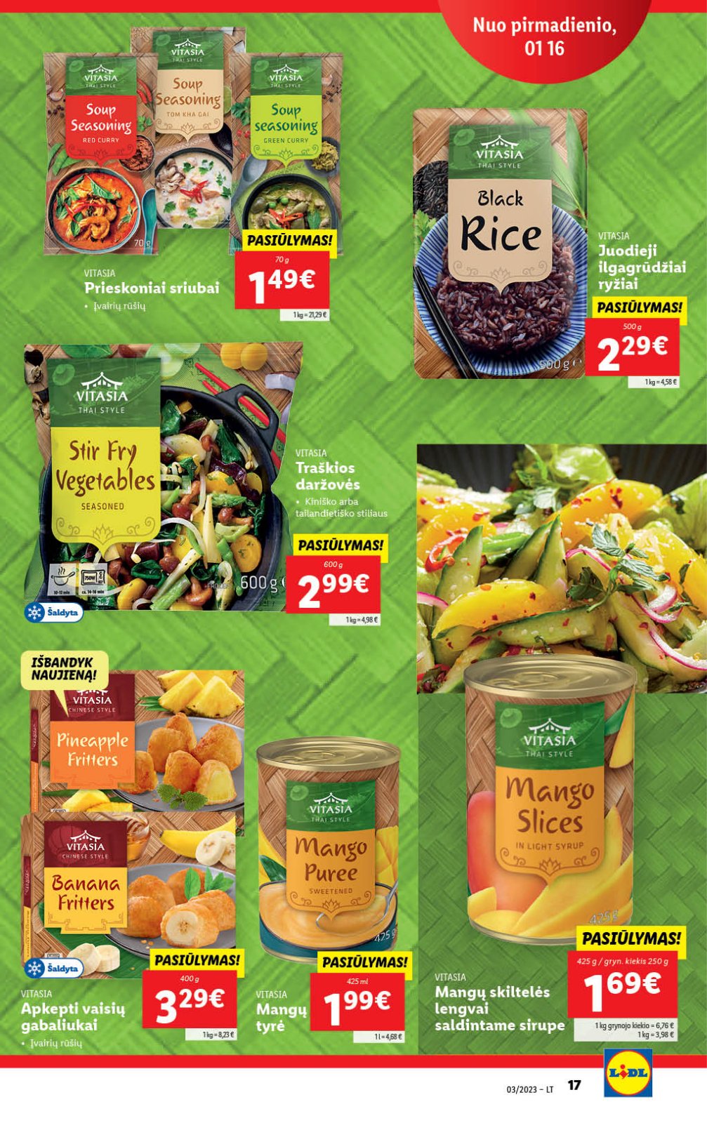Lidl 'MAISTO PREKIŲ PASIŪLYMAI' 17 puslapis