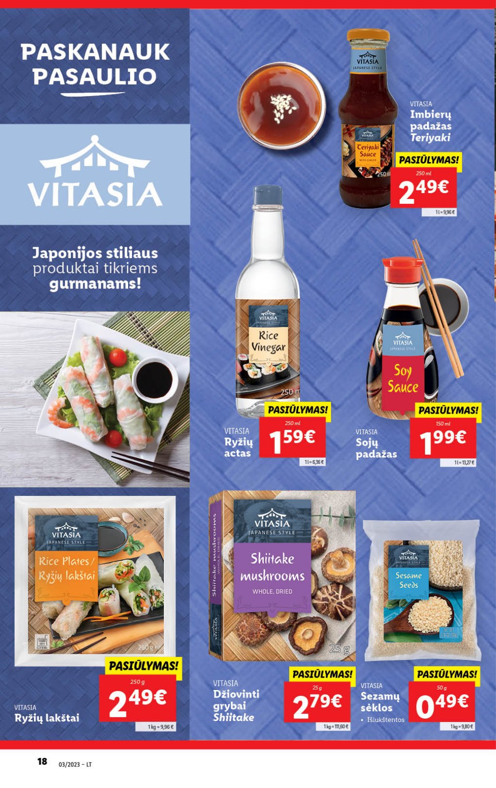 Lidl 'MAISTO PREKIŲ PASIŪLYMAI' 18 puslapis