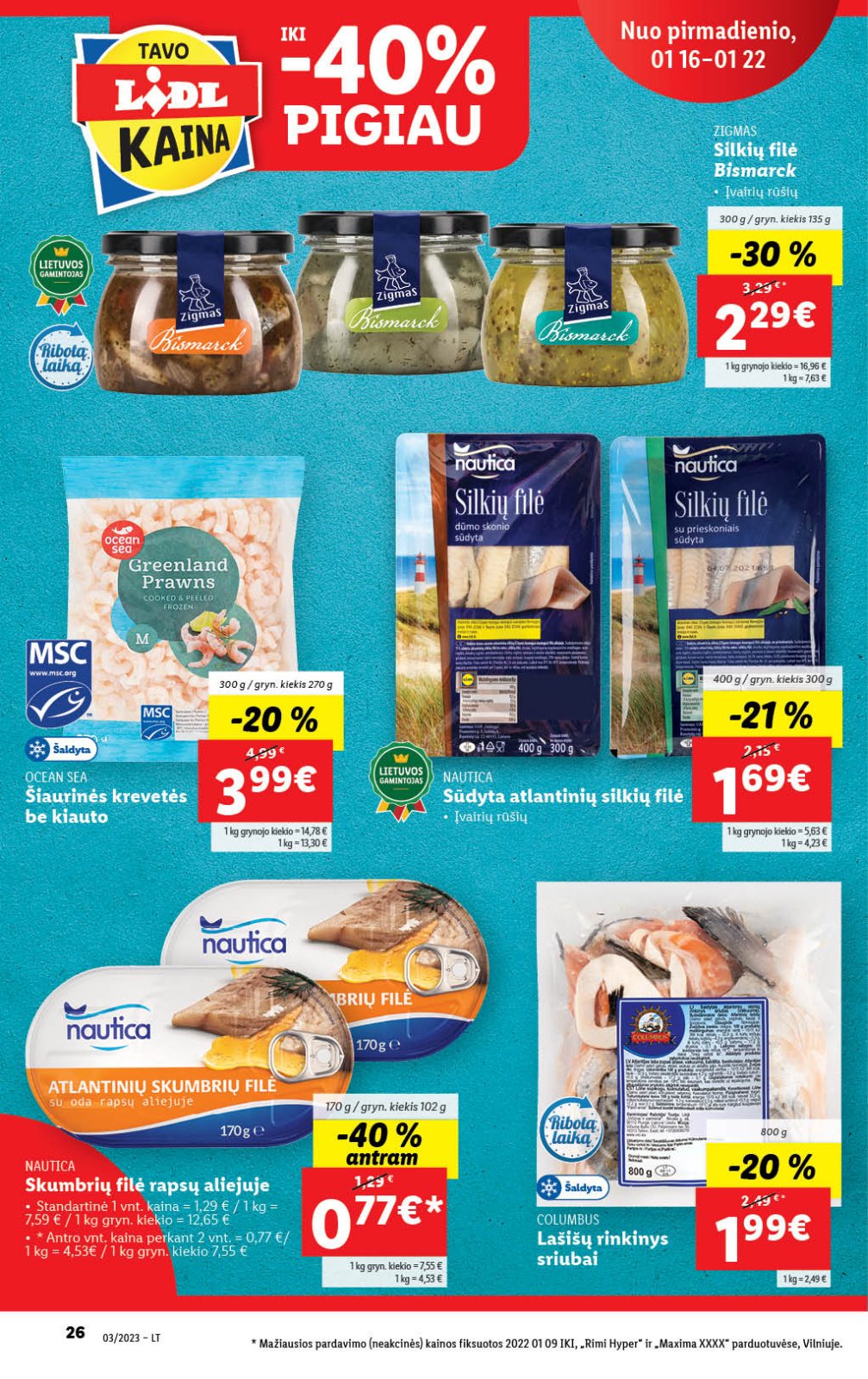 Lidl 'MAISTO PREKIŲ PASIŪLYMAI' 26 puslapis