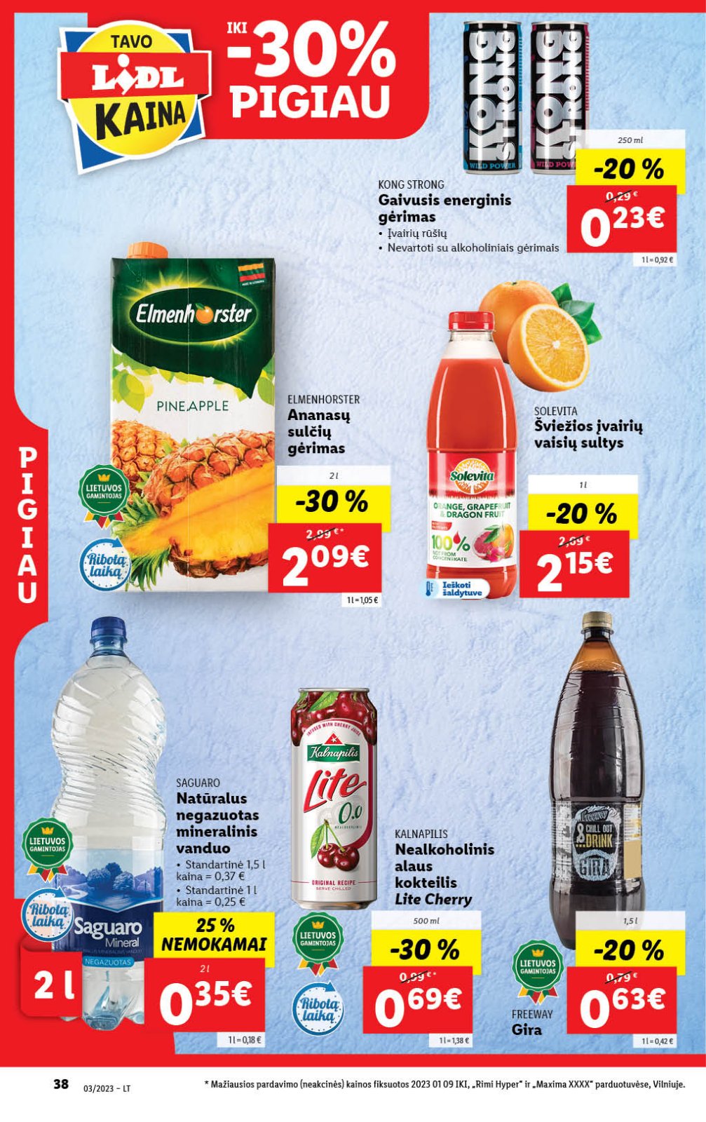 Lidl 'MAISTO PREKIŲ PASIŪLYMAI' 38 puslapis