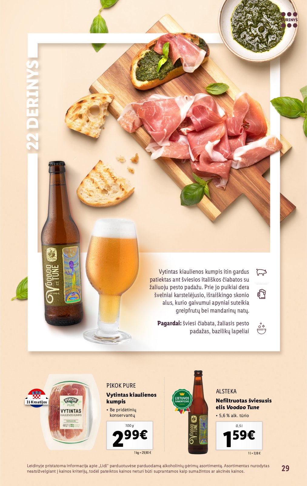 Lidl 'Suderintų skonių akimirkoms' 29 puslapis