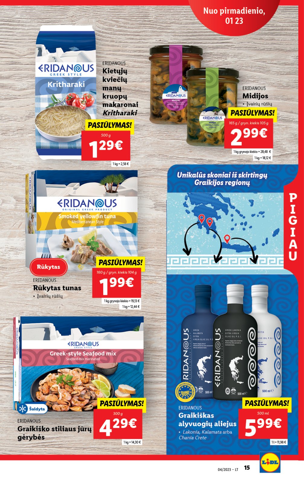 Lidl 'MAISTO PREKIŲ PASIŪLYMAI' 15 puslapis