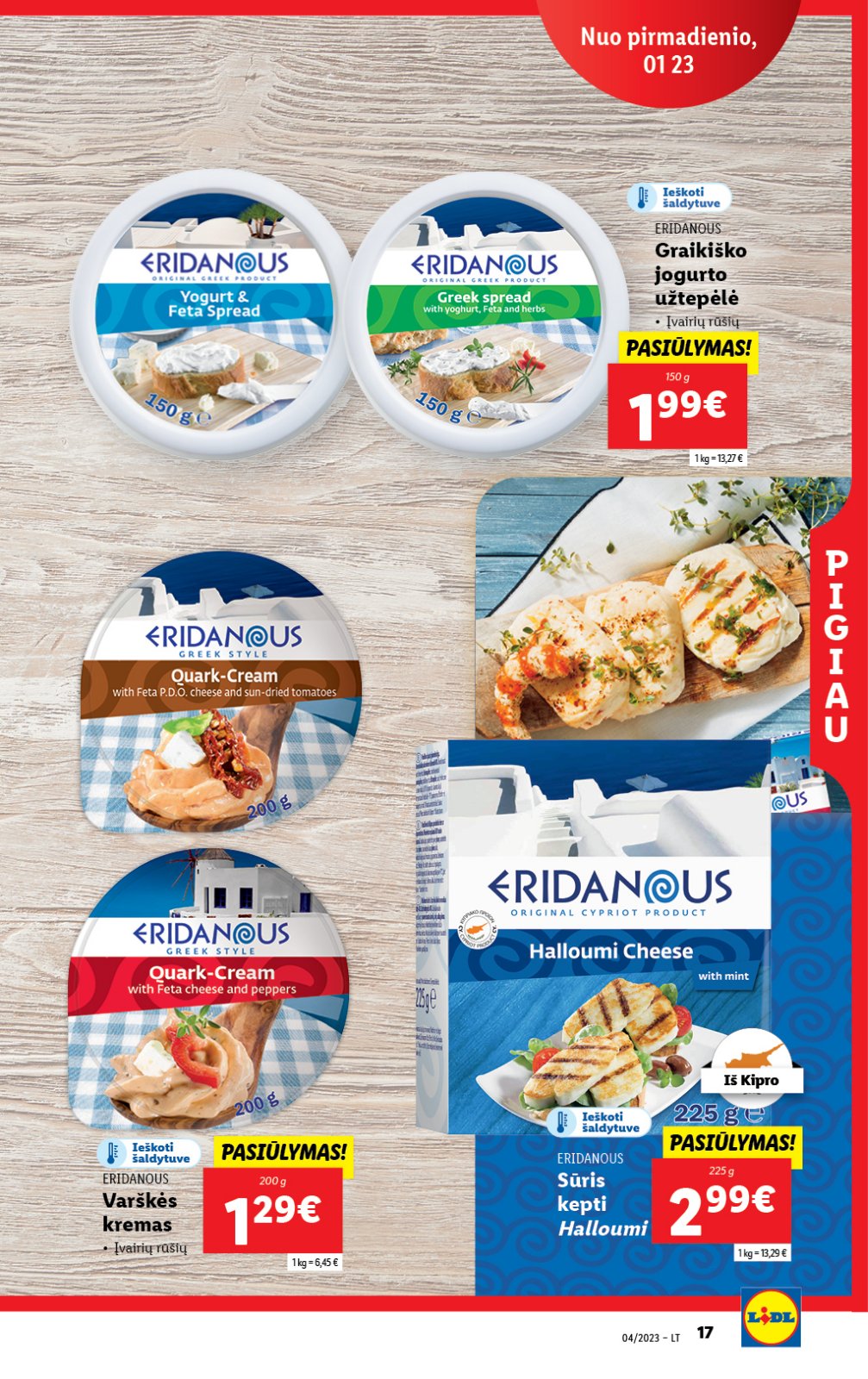 Lidl 'MAISTO PREKIŲ PASIŪLYMAI' 17 puslapis