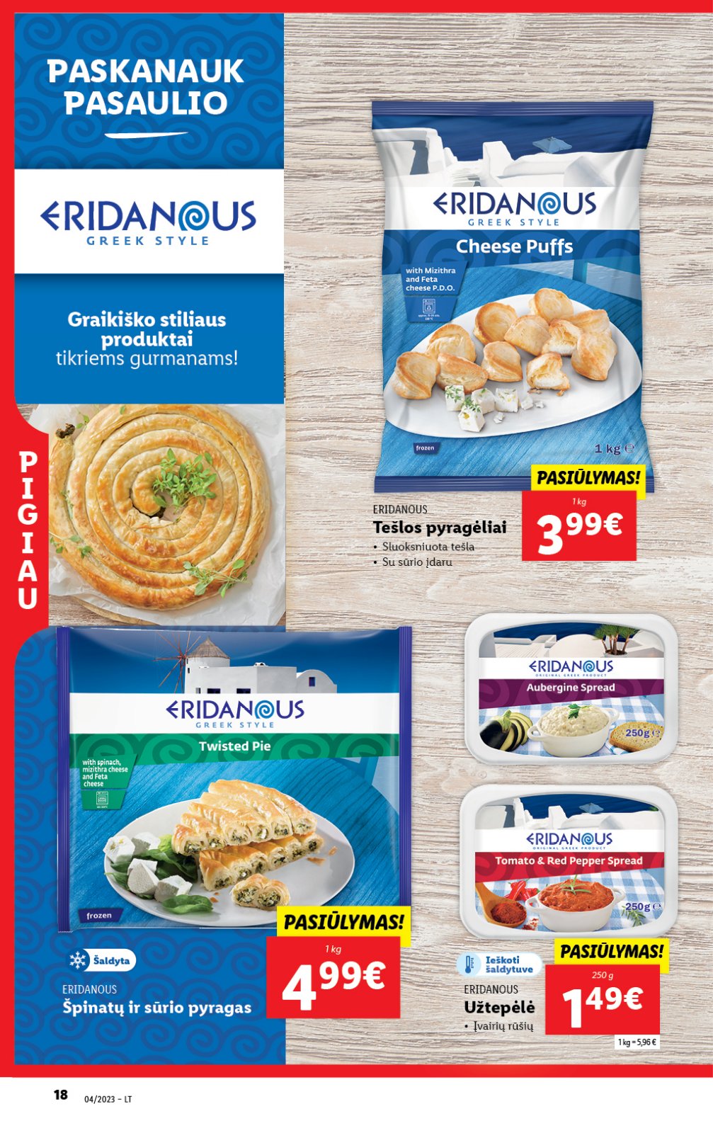 Lidl 'MAISTO PREKIŲ PASIŪLYMAI' 18 puslapis