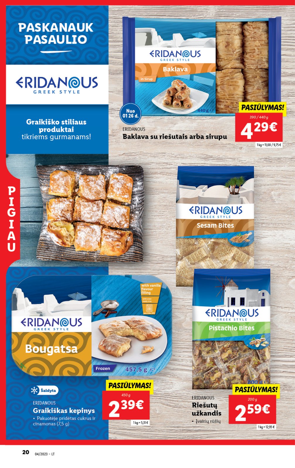 Lidl 'MAISTO PREKIŲ PASIŪLYMAI' 20 puslapis
