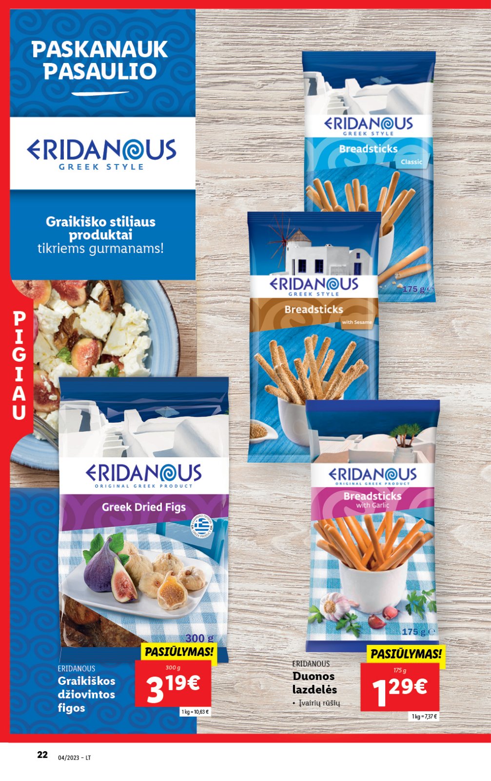Lidl 'MAISTO PREKIŲ PASIŪLYMAI' 22 puslapis