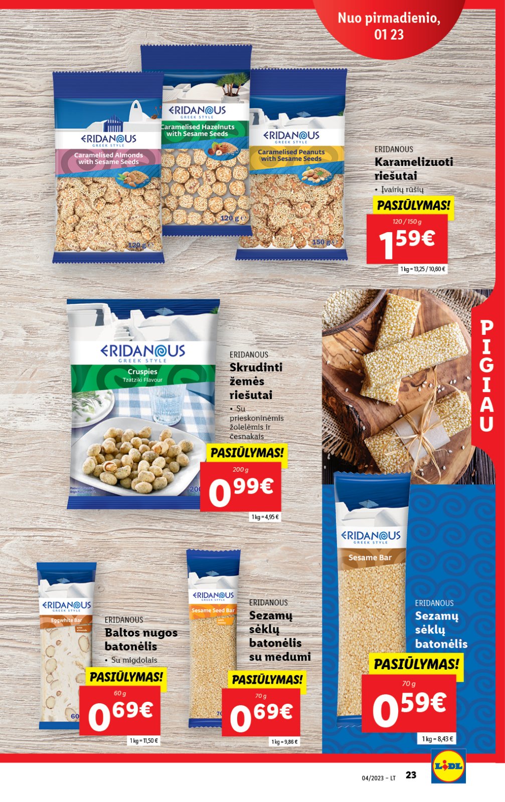 Lidl 'MAISTO PREKIŲ PASIŪLYMAI' 23 puslapis