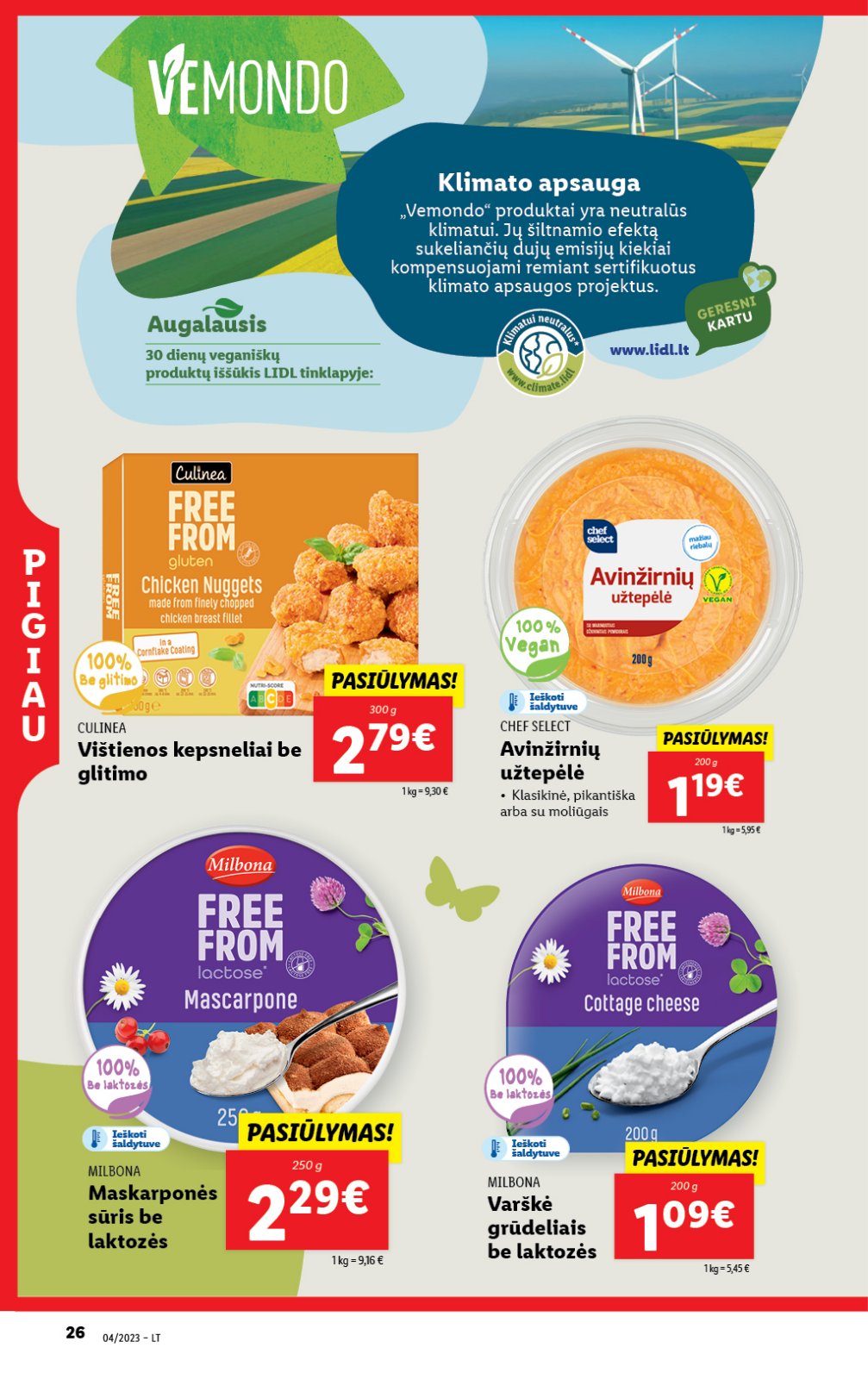 Lidl 'MAISTO PREKIŲ PASIŪLYMAI' 26 puslapis