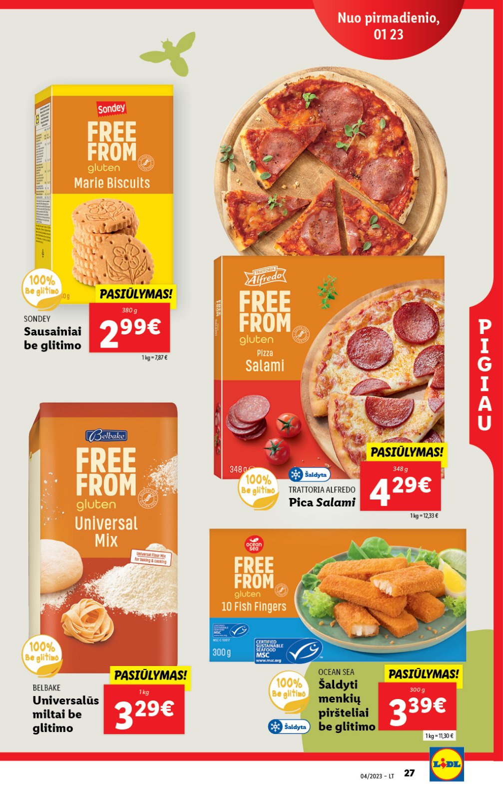 Lidl 'MAISTO PREKIŲ PASIŪLYMAI' 27 puslapis