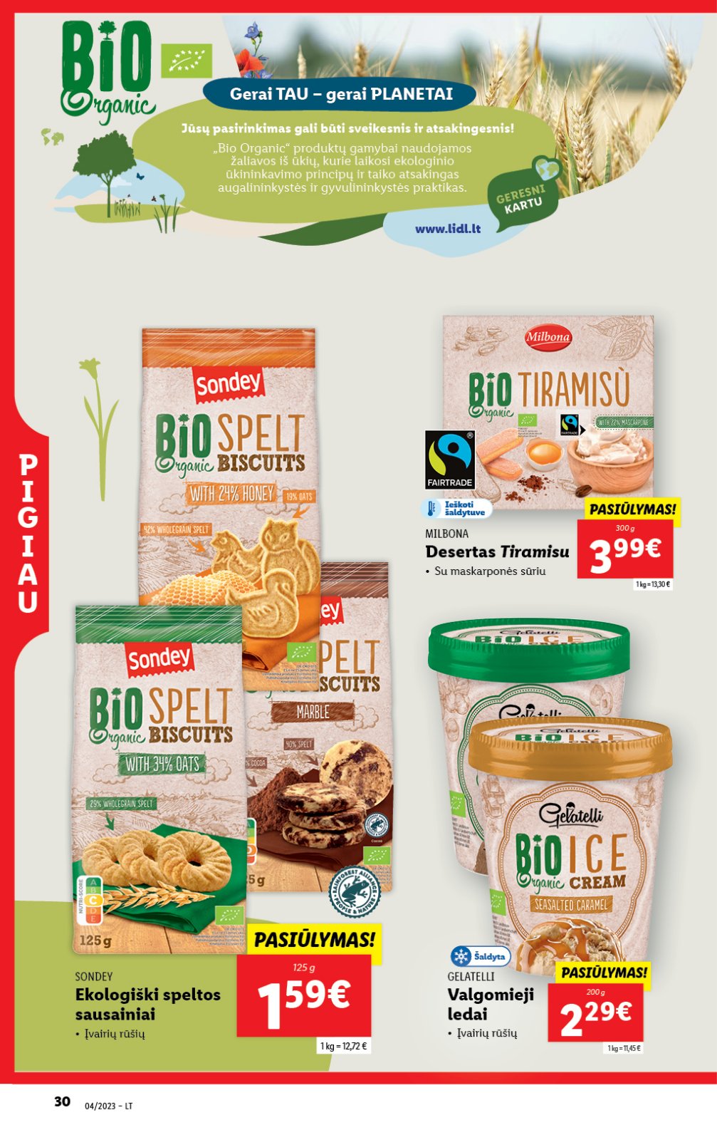 Lidl 'MAISTO PREKIŲ PASIŪLYMAI' 30 puslapis