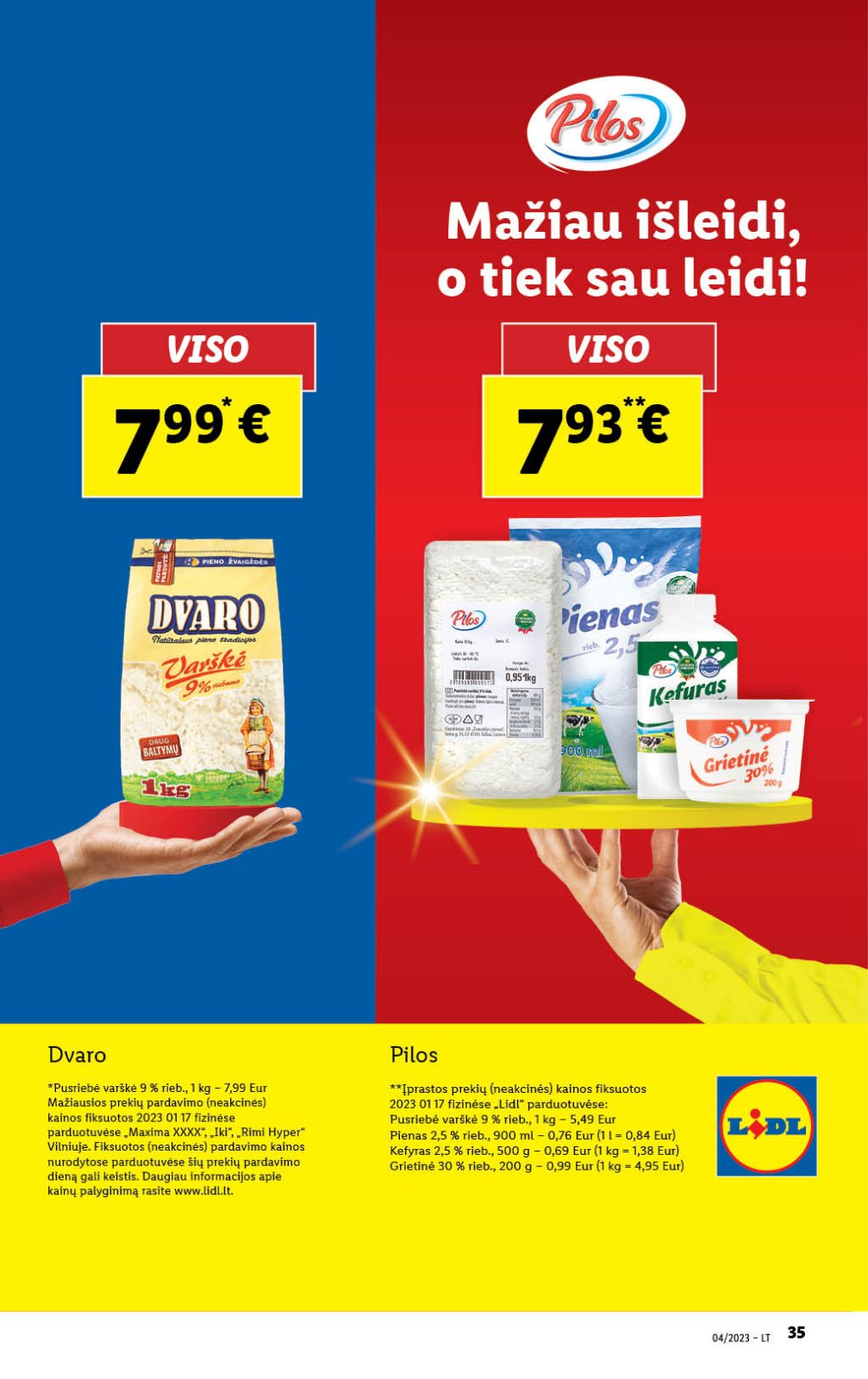 Lidl 'MAISTO PREKIŲ PASIŪLYMAI' 35 puslapis