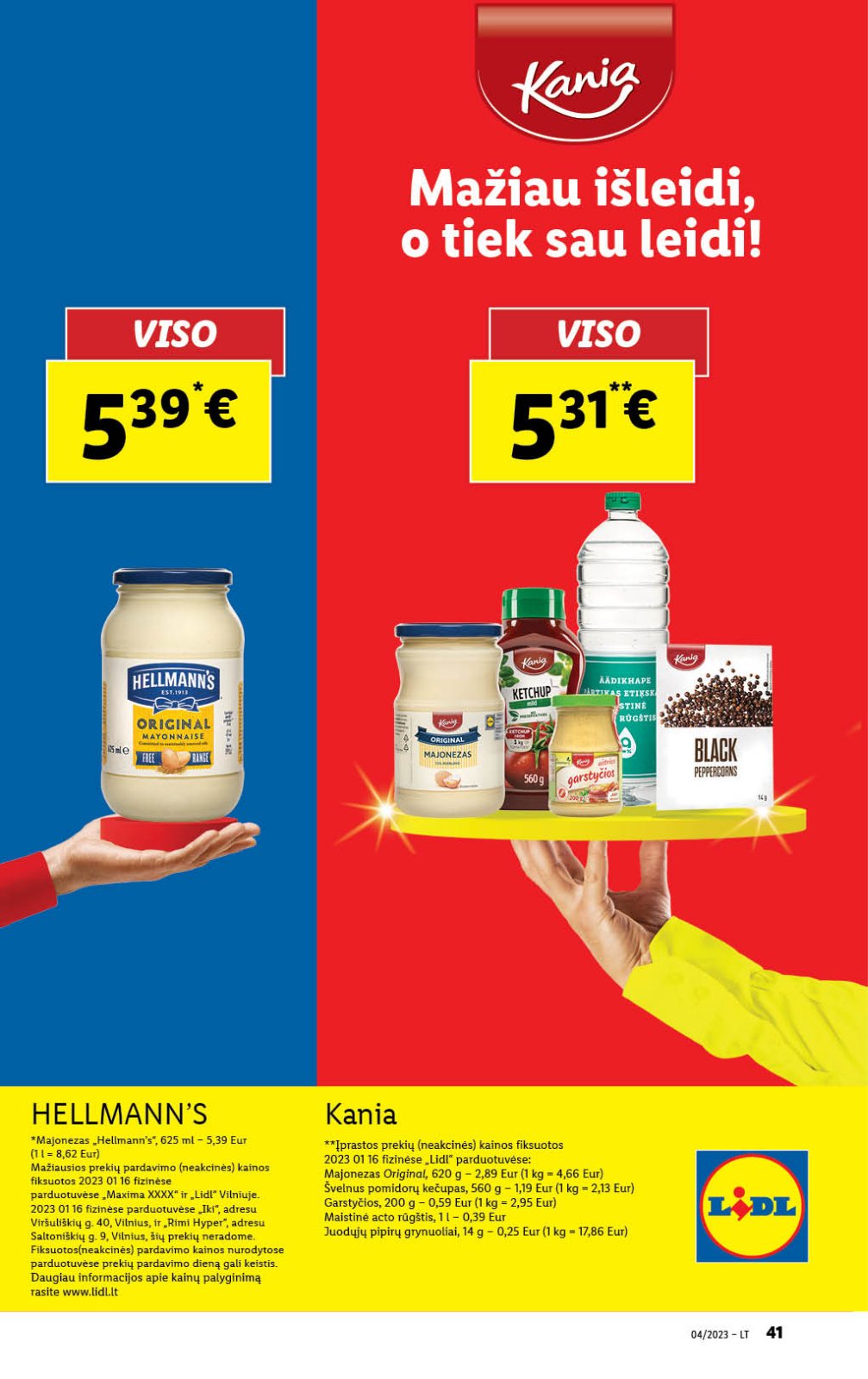 Lidl 'MAISTO PREKIŲ PASIŪLYMAI' 41 puslapis