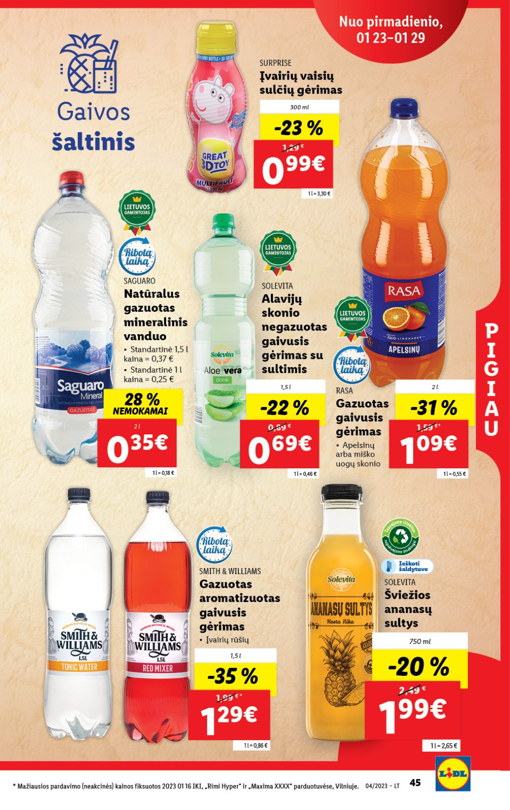 Lidl 'MAISTO PREKIŲ PASIŪLYMAI' 45 puslapis