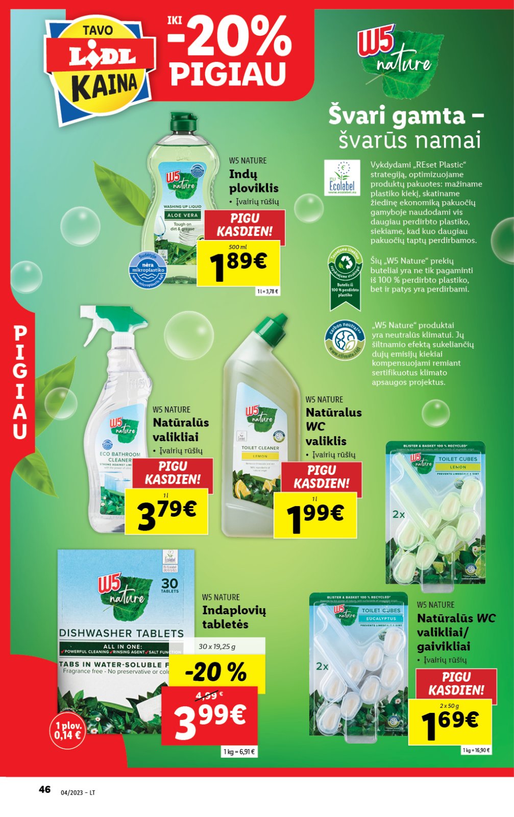 Lidl 'MAISTO PREKIŲ PASIŪLYMAI' 46 puslapis