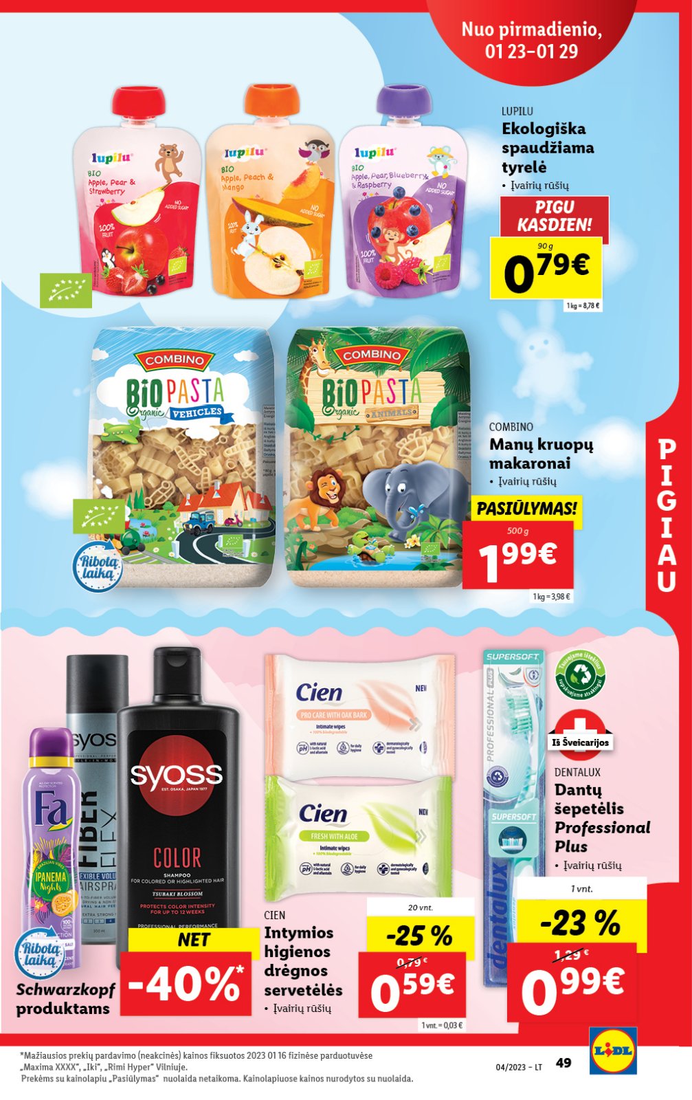Lidl 'MAISTO PREKIŲ PASIŪLYMAI' 49 puslapis