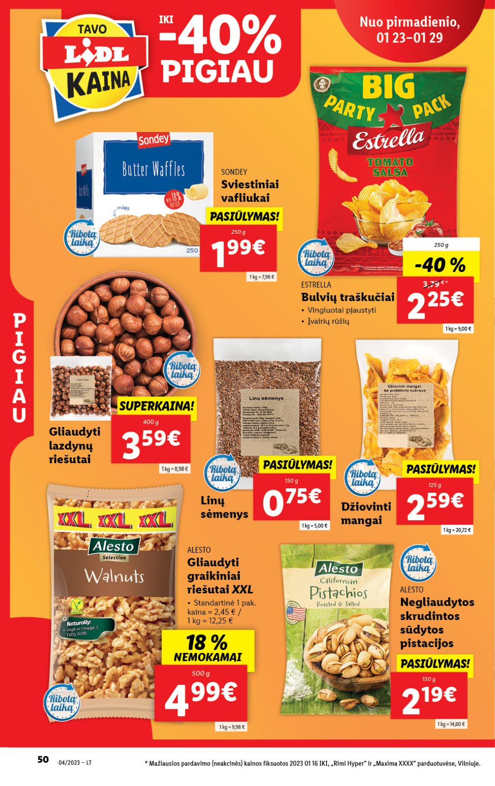 Lidl 'MAISTO PREKIŲ PASIŪLYMAI' 50 puslapis