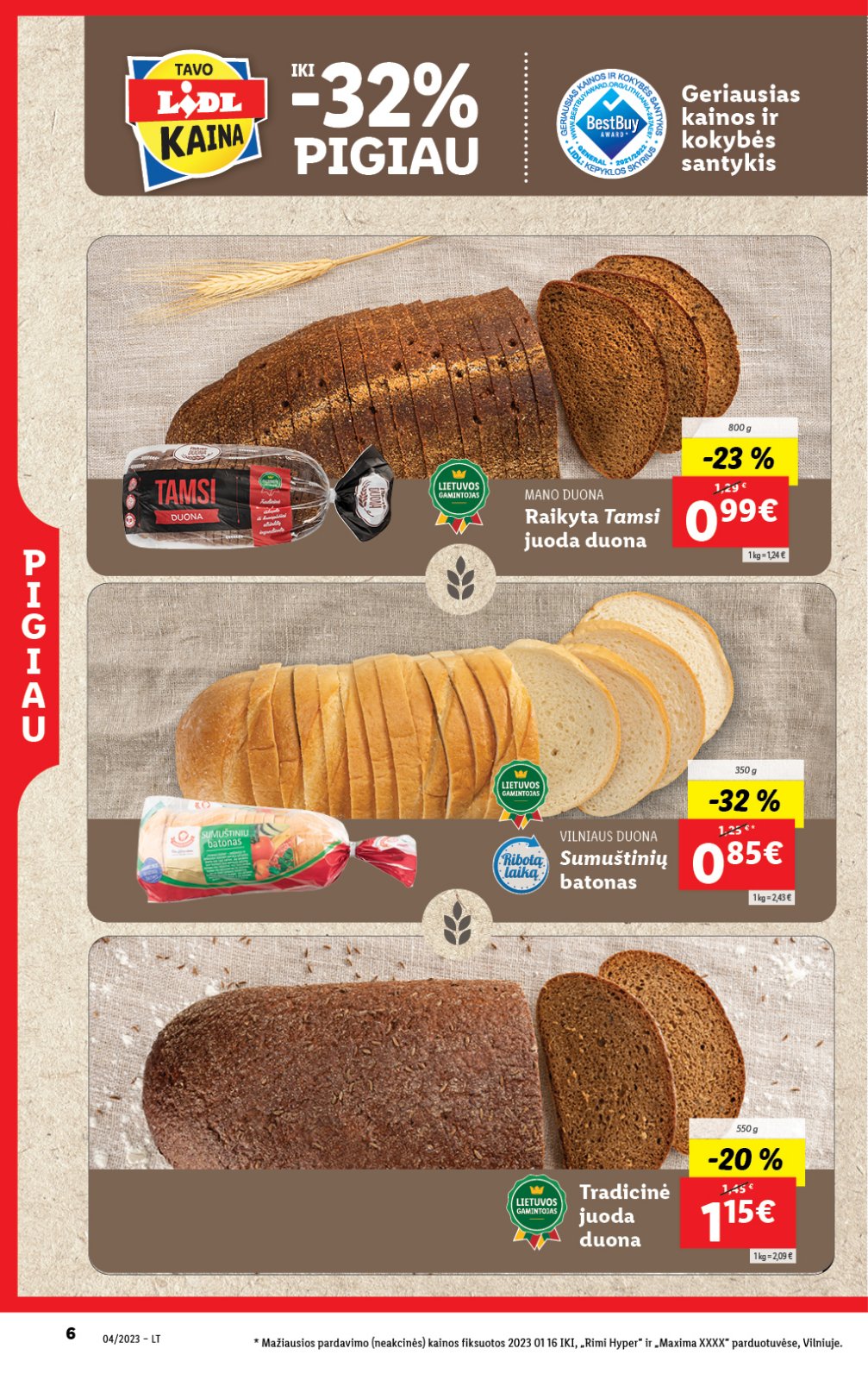 Lidl 'MAISTO PREKIŲ PASIŪLYMAI' 6 puslapis