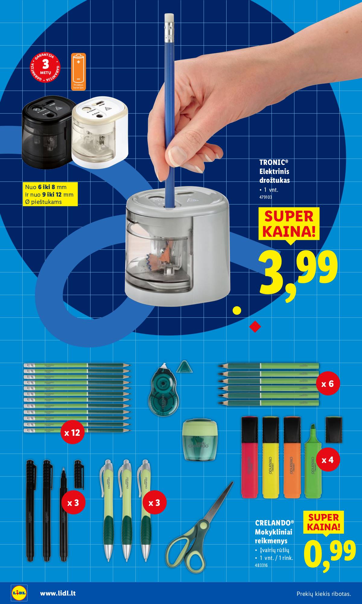 Lidl - LIDL Mokyklinių prekių katalogas 12 puslapis
