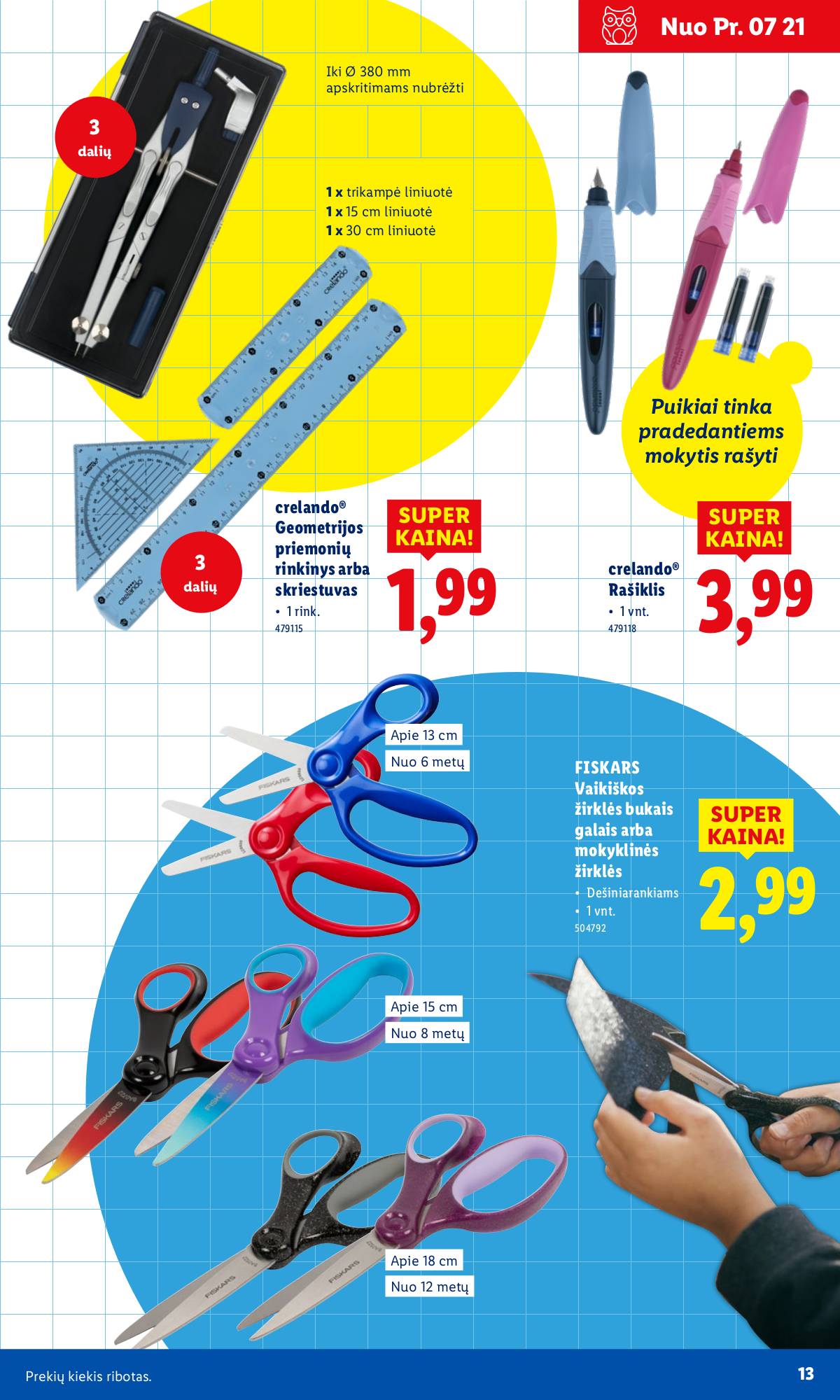 Lidl - LIDL Mokyklinių prekių katalogas 13 puslapis