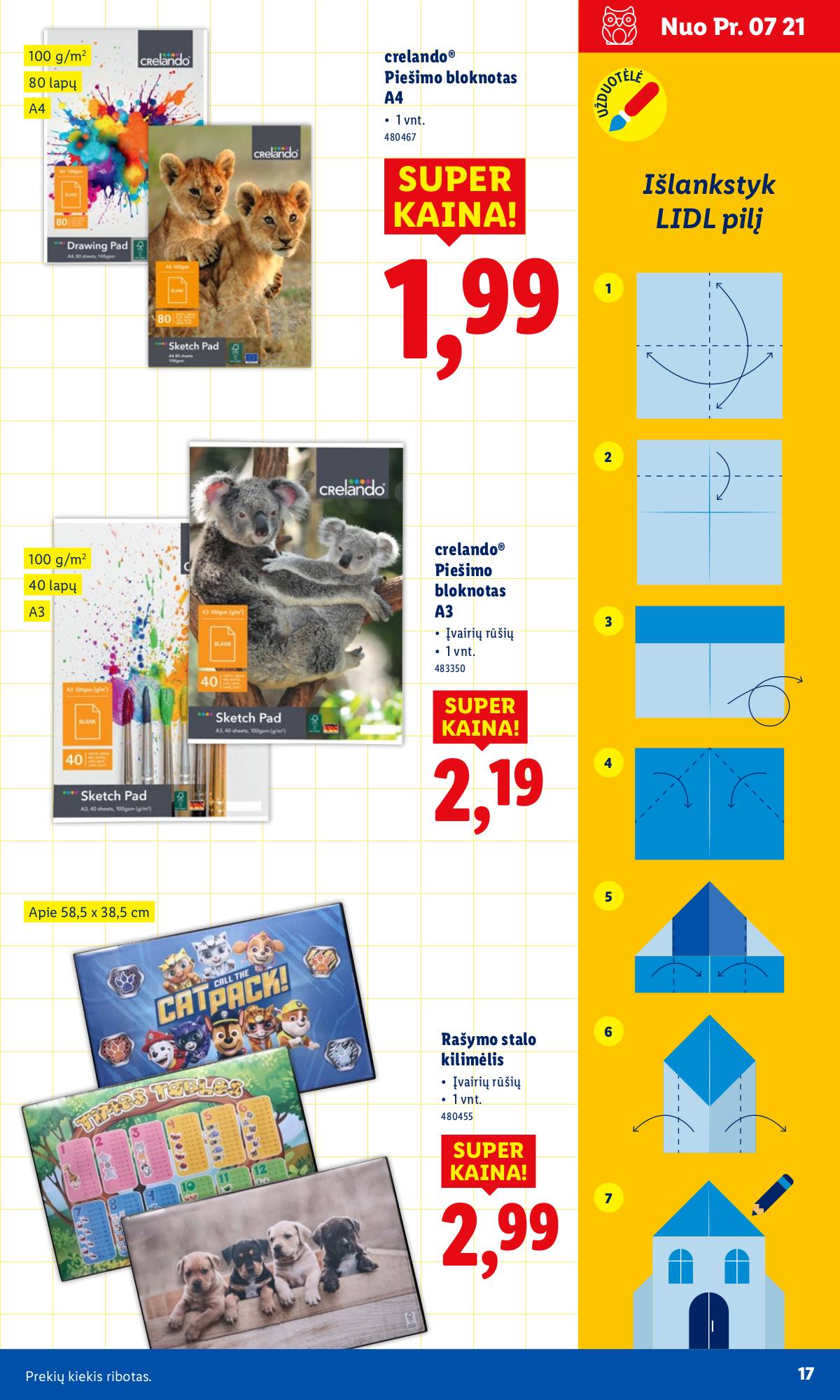 Lidl - LIDL Mokyklinių prekių katalogas 17 puslapis