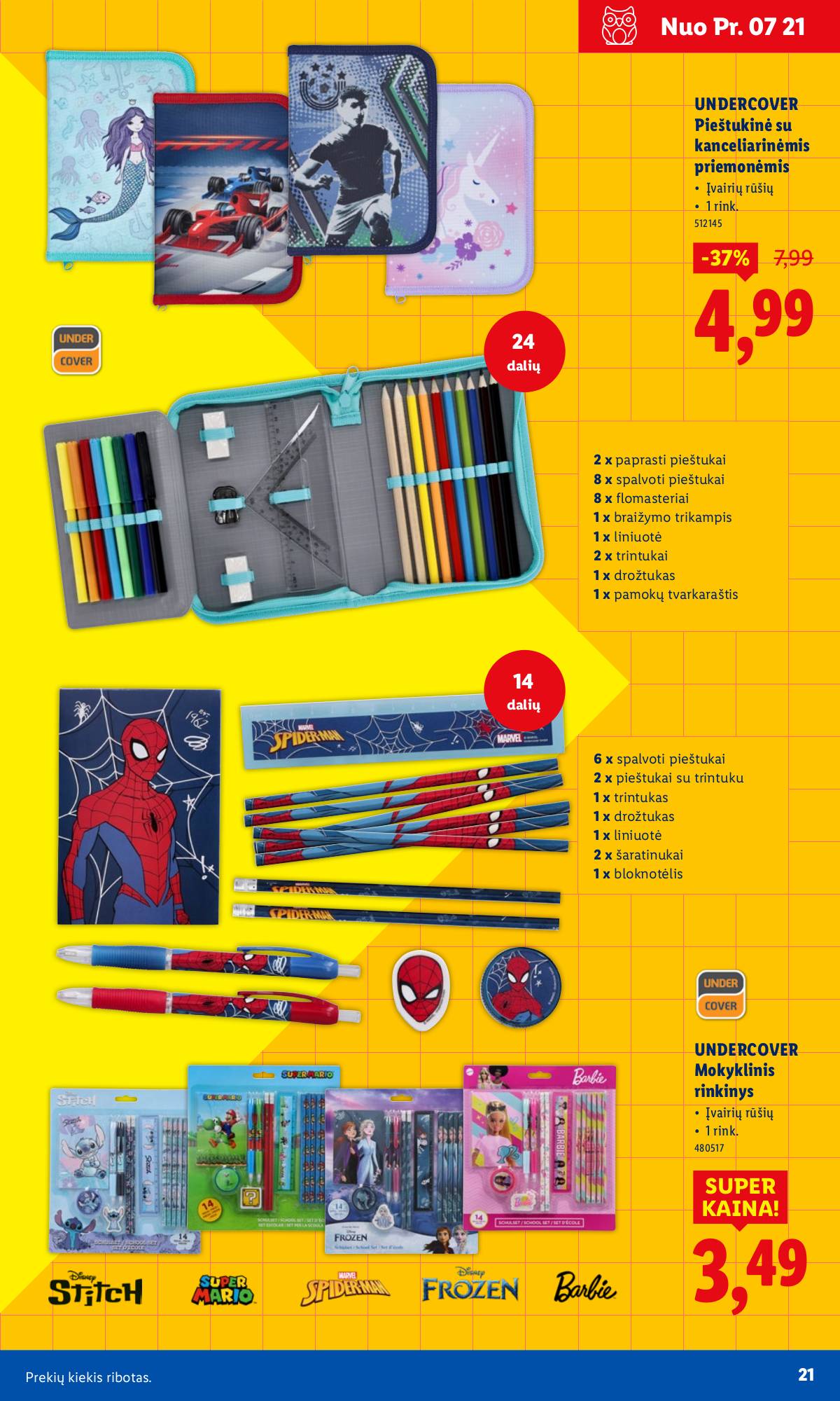 Lidl - LIDL Mokyklinių prekių katalogas 21 puslapis