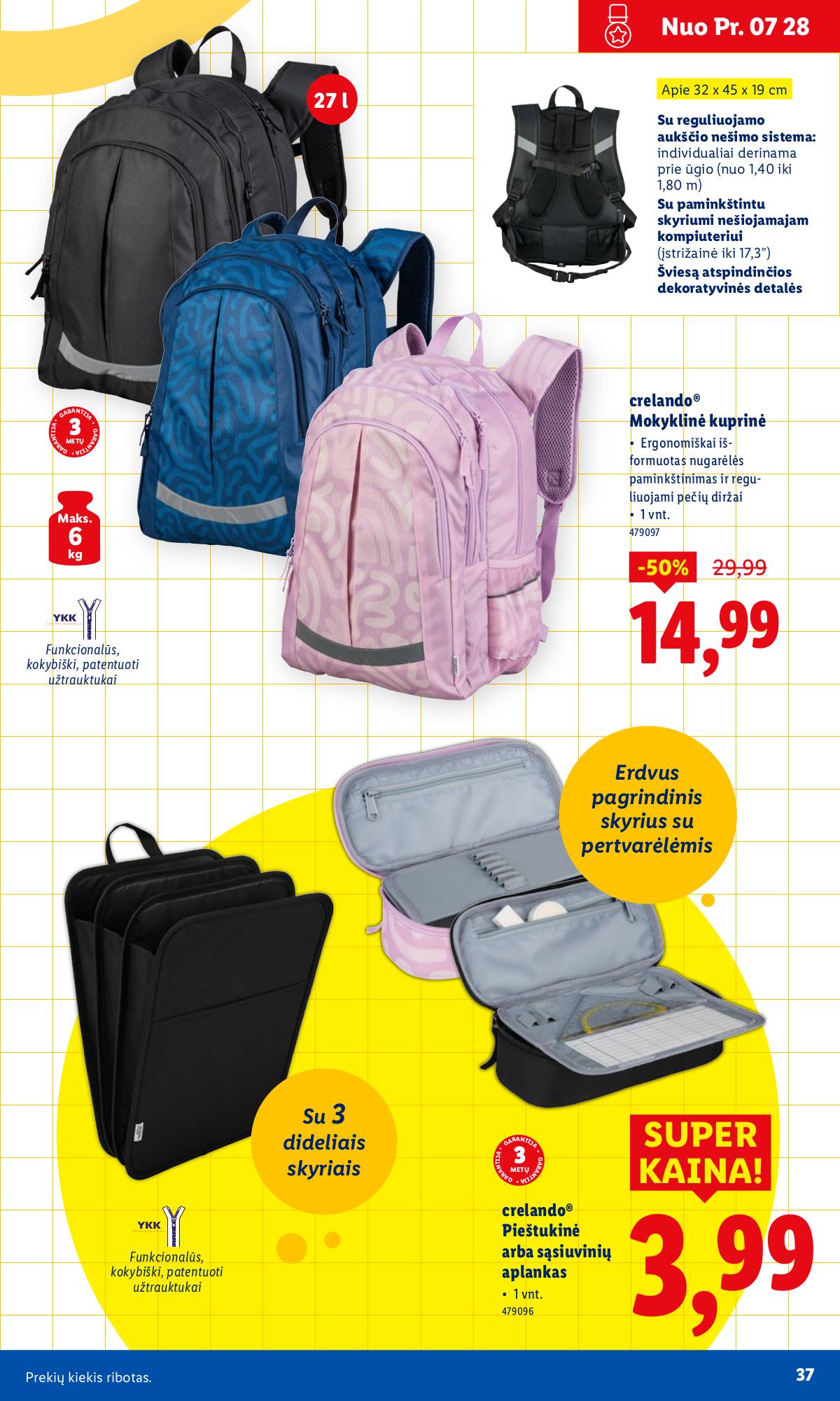 Lidl - LIDL Mokyklinių prekių katalogas 37 puslapis